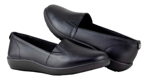 Imagen 1 de 7 de Zapato De Dama Flexi Slip On 101905 Negro Cómodos Originales
