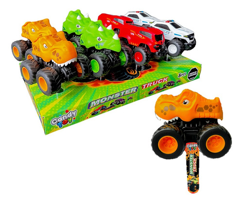 Dulces Con Juguete Candy Toy Carro Monster Truck X 8 Uds