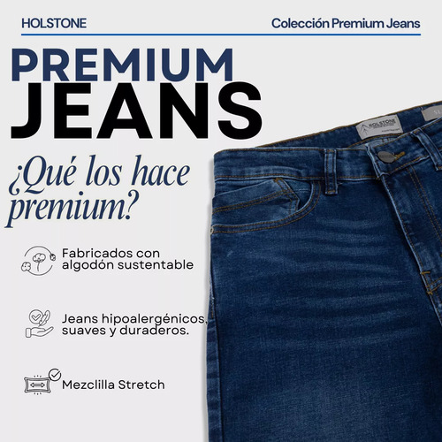 Jeans Premium De Mezclilla Para Hombre Holstone