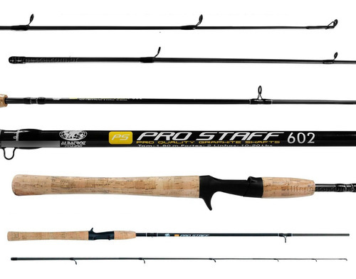 Vara Carbono Para Carretilha Albatroz Pro Staff 1,80m 8-17lb 2 Partes - Muito Leve Para Arremessos +