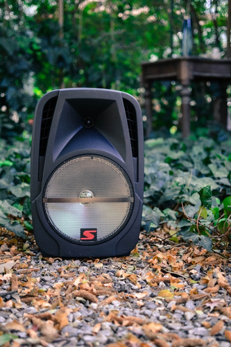 Parlante Portatil 12 Inalambrico Bateria Y 220v Radio Potencia 4000w Bluetooth + Microfono Karaoke Luces Led + Sonido