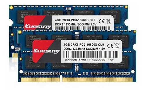 Kuesuny Kit Memoria Ram Ddr Gb Sodimm Pc Pin Cl Sin