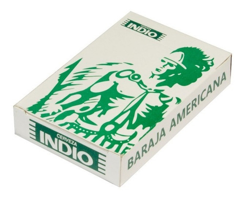 Baraja Poker Cerveza Indio. Caja Cartón Impresa