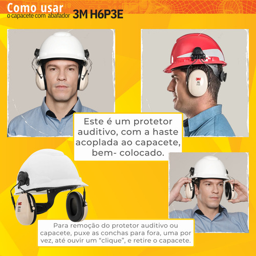 Kit Abafador Concha Haste Acop H6p3e 3m Ca 29706 Cor Bege