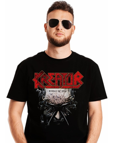 Polera Kreator Enemy Of God Metal Impresión Directa