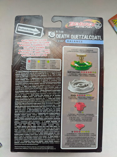 Beyblade Metal Fight Hasbro B-158 Death Quetzalcoatl (Usado)