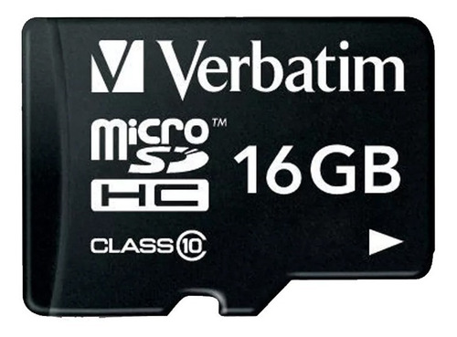 Memoria Micro Sd 16 Gb Verbatim Clase 10 Celulares 44082