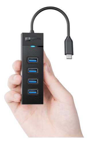 Sanzang Hub Usb C De 4 Puertos, Concentrador Usb 3.0, Diviso