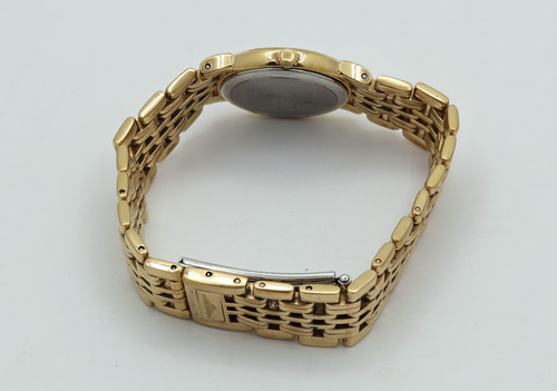 Reloj Longines Elegance Para Mujer Pulsera Chapa De Oro Dorado Dorado Negro (Usado)