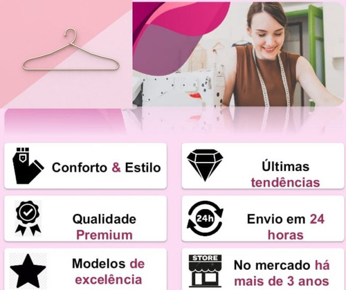 Imagem 9 de 9 de Conjunto Feminino Short Blusa Plus Size Alfaiataria 46 Ao 52