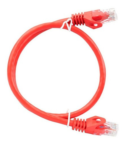Patch Cord Cable Parcheo Red Utp Cat 6 0.5 Mts Rojo