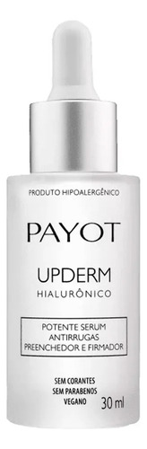 Upderm Hialurônico Payot Potente Sérum Antirrugas 30ml Momento de aplicação Dia/Noite Tipo de pele Todo tipo de pele