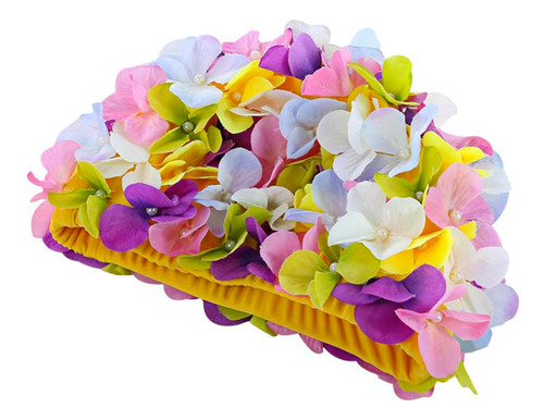 Kadble Gorro De Natacion Con Petalos Florales Para Mujeres Y