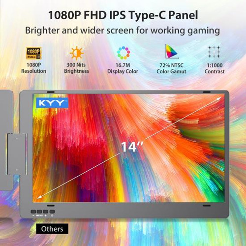 Kyy Extensor De Pantalla Triple Para Computadora Portátil, M