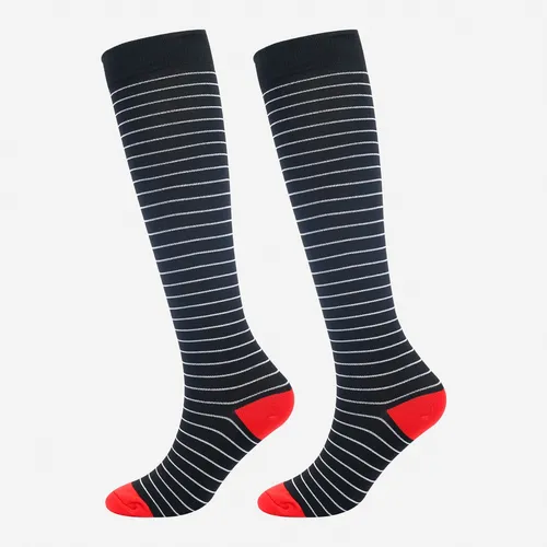 6 Pares De Rayas Presión Running Calcetines, T