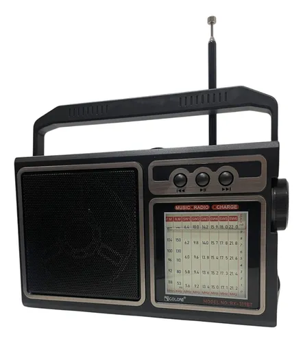 Radio Vintage Am Fm Bluetooth Usb Sd Recargable Rx-319bt
