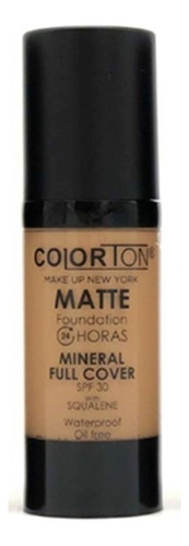 Maquillaje Liquido Matte Mineral Full Cover Colorton Tono 03 Medium beige
