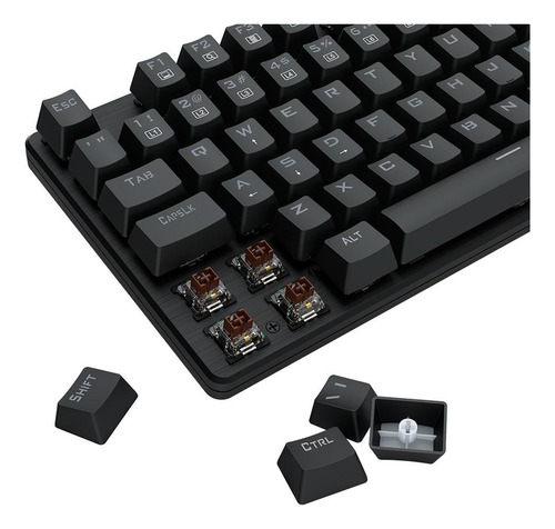 Teclado Redragon Valheim Rainbow Switch Azul K608-r Pt-brown