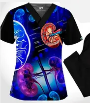 Comprar Uniformes Medico Anti Fluido Estampado Urologia