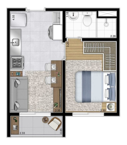 Imagem 15 de 18 de Apartamento À Venda No Bairro Chácara Santo Antônio (zona Sul) - São Paulo/sp - O-4993-12482
