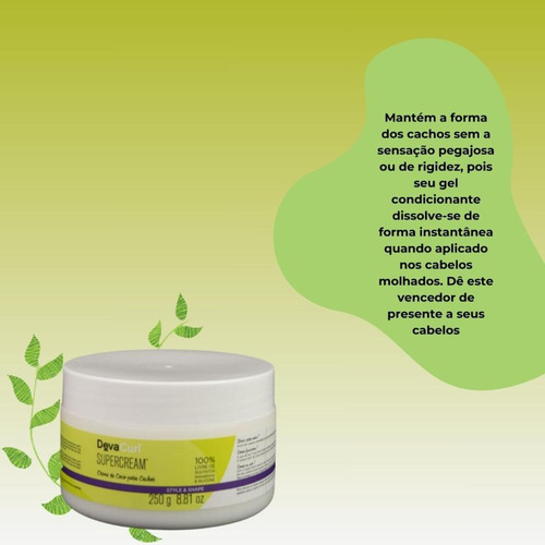 Devacurl Supercream Creme De Coco Para Cachos 250g