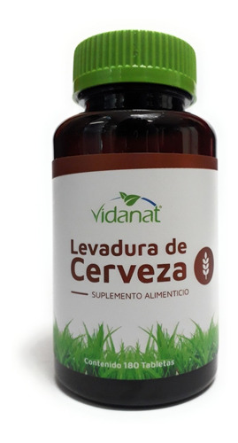 Imagen 1 de 4 de Levadura De Cerveza Vidanat 180 Tab Original Envio Full