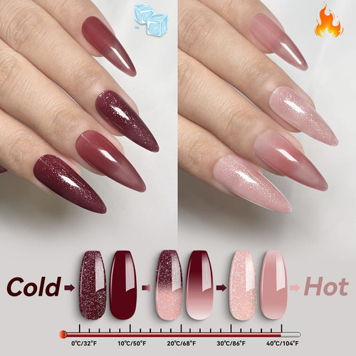 Ytd Likomey Esmalte De Uas De Gel Que Cambia De Color, 0.5 O