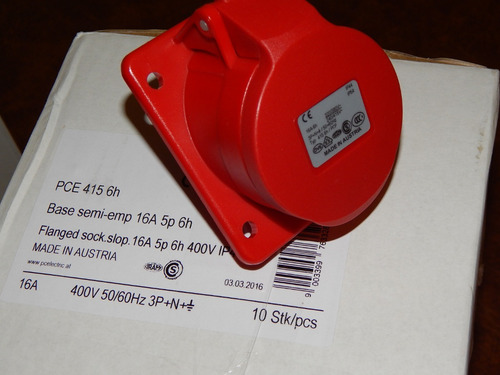Ficha Macho Para Cable Y Toma Hembra De Embutir 5x32 A Welt
