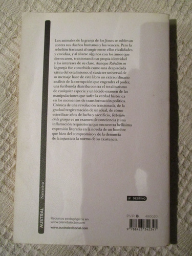 Imagen 2 de 5 de George Orwell - Rebelión En La Granja (austral)