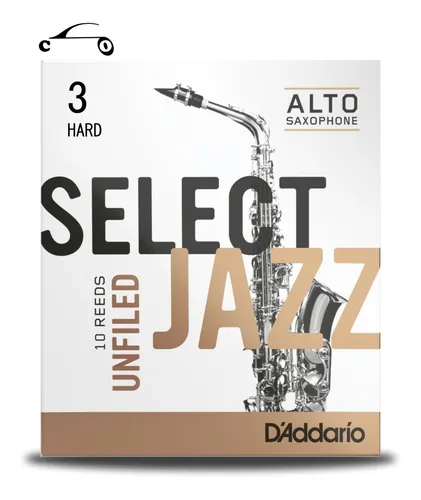 comprar 10 Palhetas Sax Alto Select Jazz 3h Unfiled Daddario Profiss