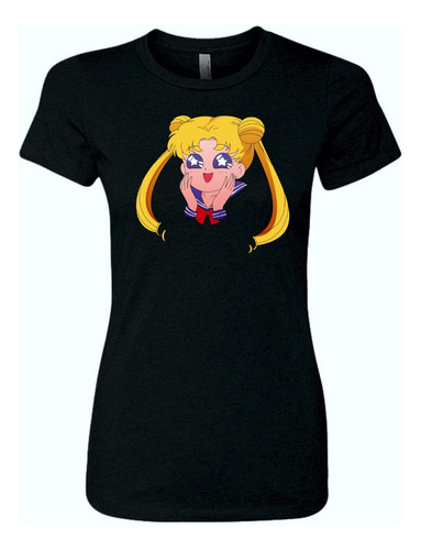 Camiseta Serena Sailor Moon Femenina Serie Black Dama