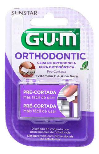 Cera Para Ortodoncia Gum Orthodontic Sabor Menta Caja X 5 Un