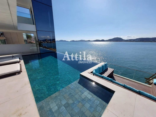 Imagem 9 de 30 de Casa Recém Construída, 6 Suítes, Pier Jet Ski, Enseada - V3350