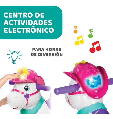 Imagen 4 de 5 de Chicco Juguete Miss Baby Rodeo Para Niña, Color Rosa