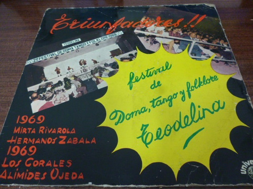 Triunfadores Festival De Doma Tango Teodelina Vinilo Arg