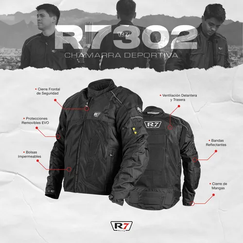 Chamarra Para Motociclista R7 Racing