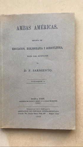 Ambas Americas, Revista De Educacion, Bibliograf- Sarmiento