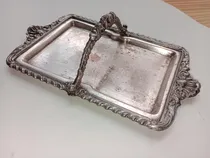 Comprar Bandejita Muy Antigua Copetinera, Con Baño De Plata Sellada