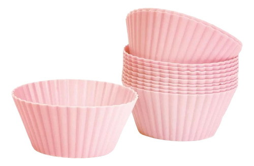 Set Moldes De Silicona Para Cupcake Muffins Carol X12 