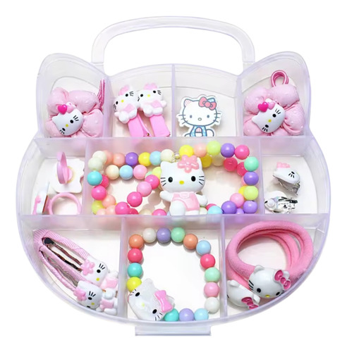 Hello Kitty Set Accesorios Regalo Niña Estuche Reutilizable