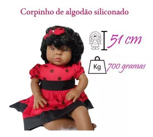 Bebê Reborn Princesa Cabelo Castanho Fofinha Com Acessórios em