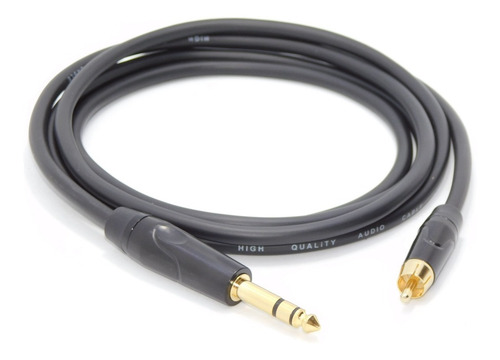 Imagen 4 de 5 de Juego Cables Trs A Rca Profesionales Premium Hamc 2mts C/u
