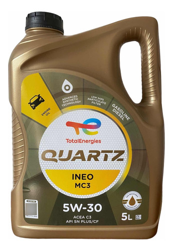 Aceite Motor Para Vehículos Mercedes Benz 5w30 Total Quartz