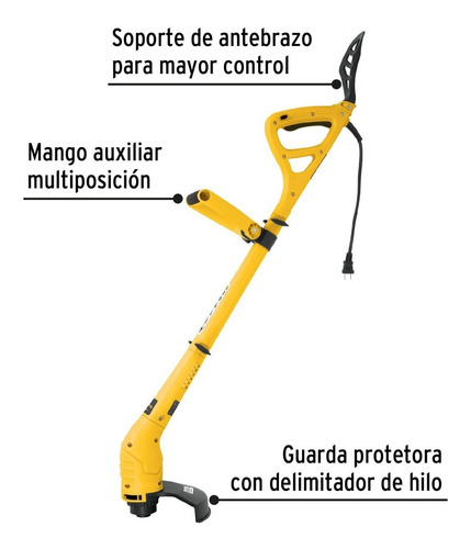 Desbrozadora Eléctrica, 300 W, 9 De Corte, Mango D , 25043