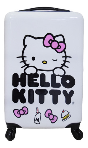 Maleta De Equipaje De 18 Pulgadas Diseño Hello Kitty Log-on