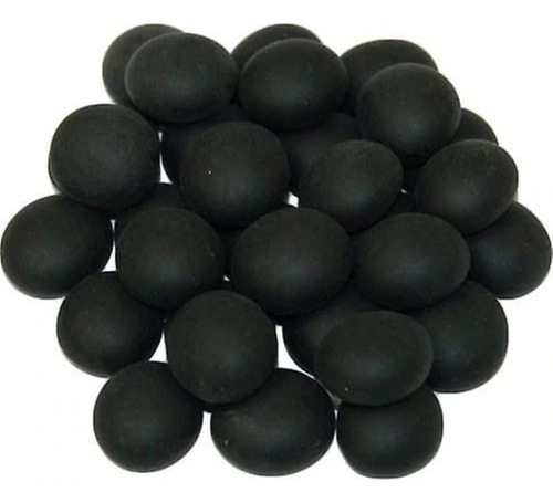 Chessex: Piedras De Vidrio Black Opal, 10 Cm, Negro Opaco