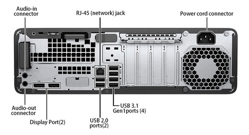 Cpu Hp Core I5 7ma Gen 128 Solid Resp 500 Hdd Wiffi,bluetoht (Reacondicionado)