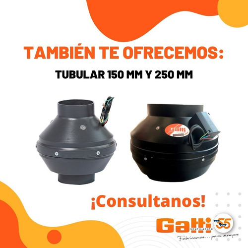 Imagen 8 de 9 de Extractor De Aire Entre Conducto 10 Cm Baño/cocina Gatti Ventilacion