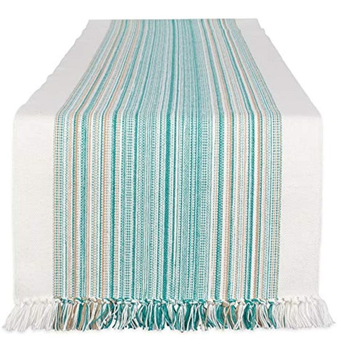 Colección Dii Everyday, Fringed Stripe Tabletop, Table Runne