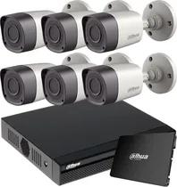 Comprar Kit Seguridad Dahua Full Hd Dvr 8 + Disco 1tb Instalado + 6 Camaras Infrarrojas Exterior O Domos + Ip Cctv M3k